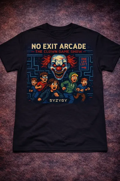 NO EXIT ARCADE: THE CLOWN GAME SHOW T-Shirt / Apparel